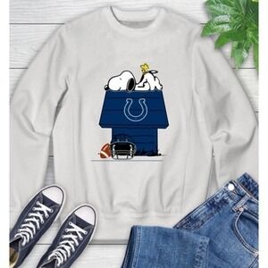 Indianapolis Colts Snoopy Woodstock Football Sweatshirt